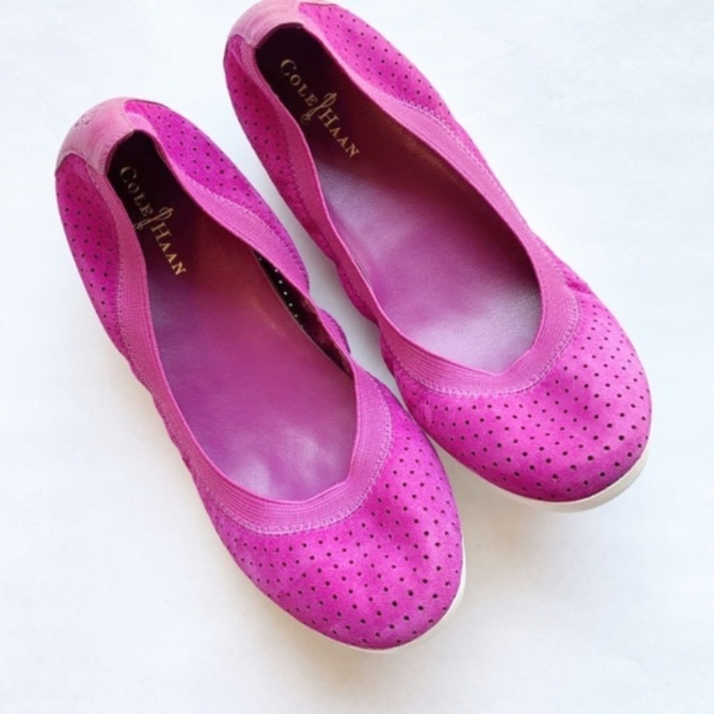 Cole Haan Womens Gilmore Ballet Flats Pink 6B